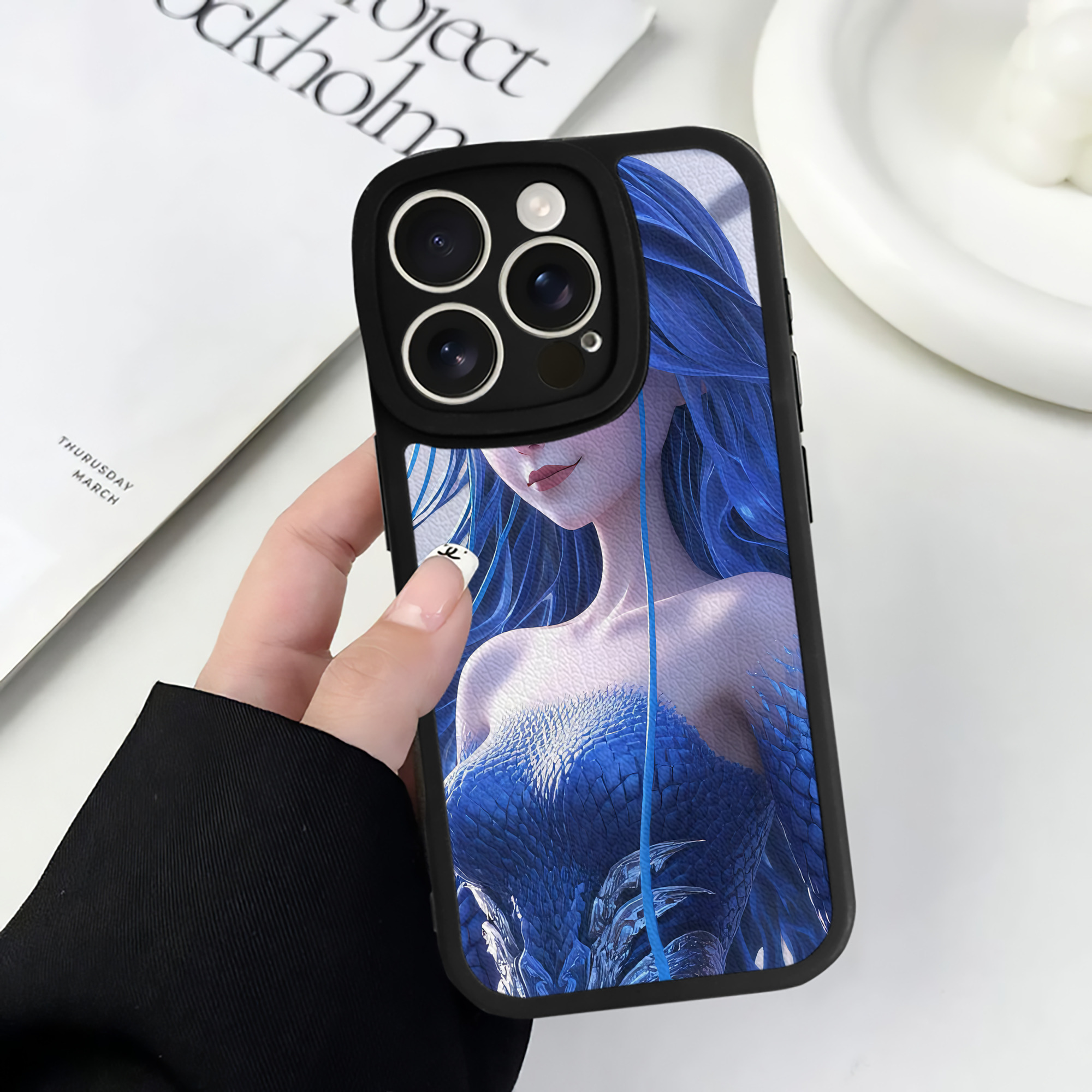 （画像用） Ne Zha 2 ナタ 魔童の大暴れ 【iPhone 16シリーズ対応】シリコンスマホケース（レザー調） 材質：シリコン